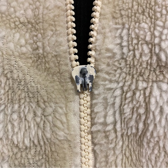 Columbia Vintage Plaid Sherpa Jacket-Drawstring Waist - Picture 7 of 7